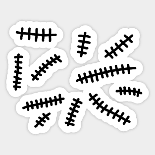 Stitches Illustration Sticker